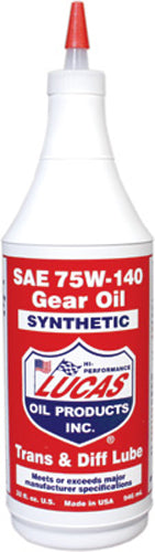 LUCAS Synthetic Gear Oil 75W-140 Qt - High Performance Lubrication