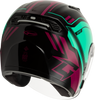 Of 87 Duke Helmet W/Led Light Blk/Aqua/Coral 2x