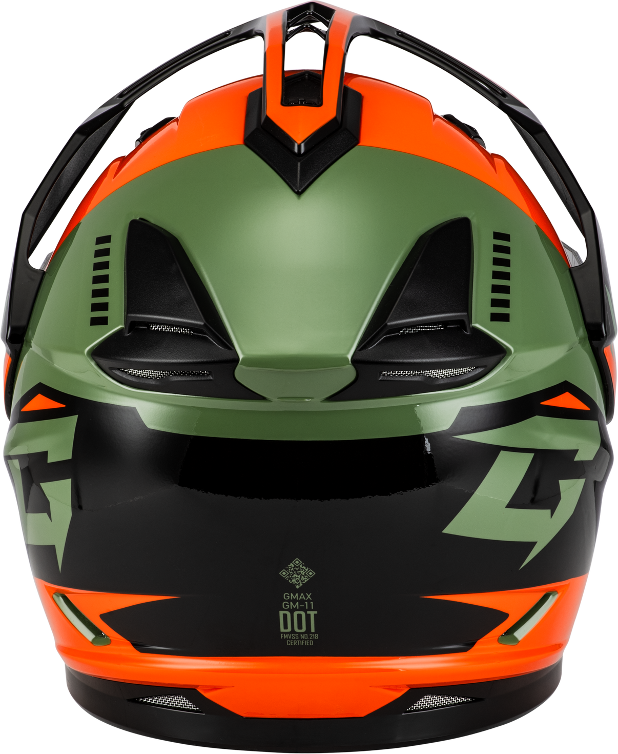 Gm 11 Ronin Helmet Orange/Green/Black Lg