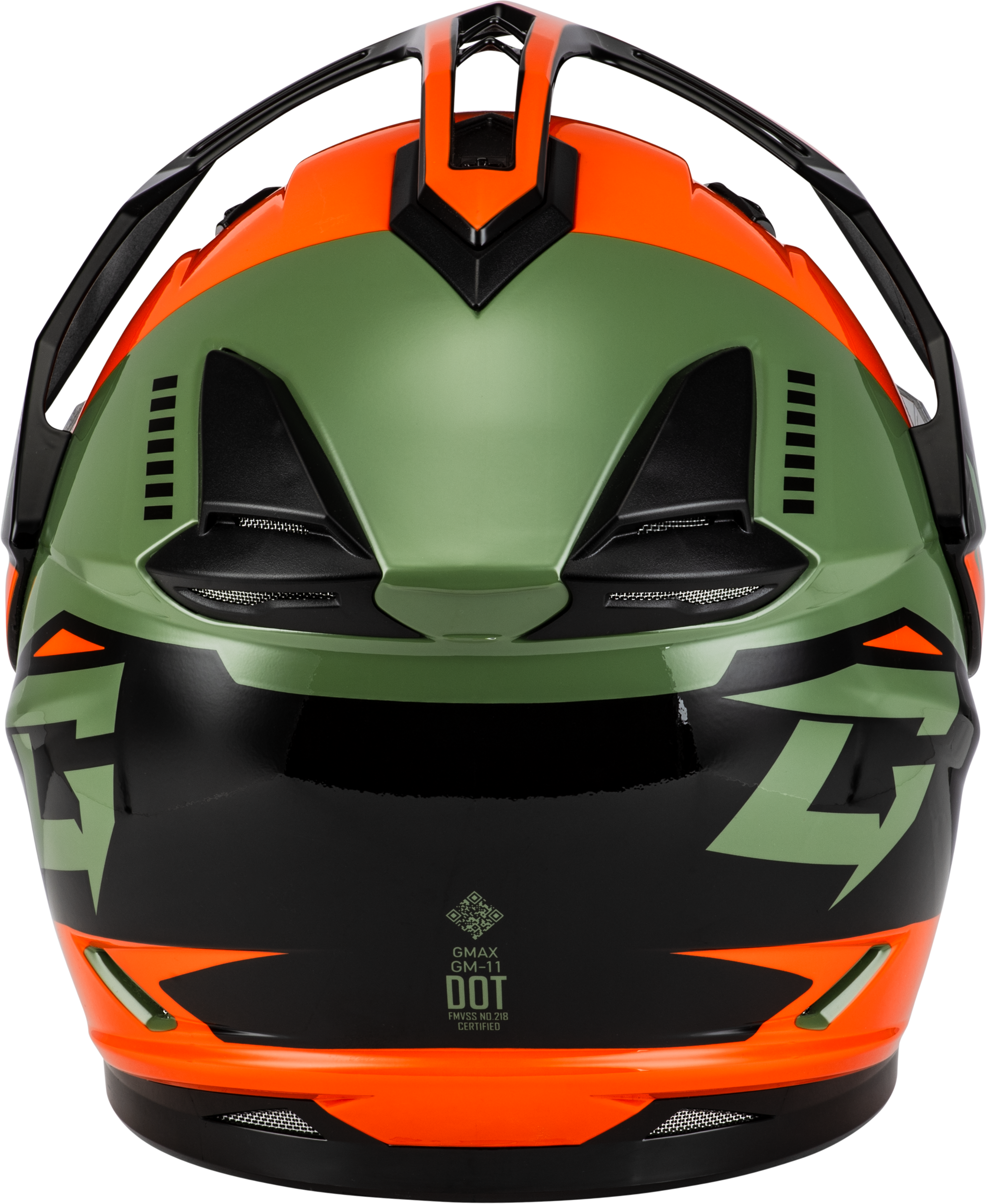 Gm 11 Ronin Helmet Orange/Green/Black Xs