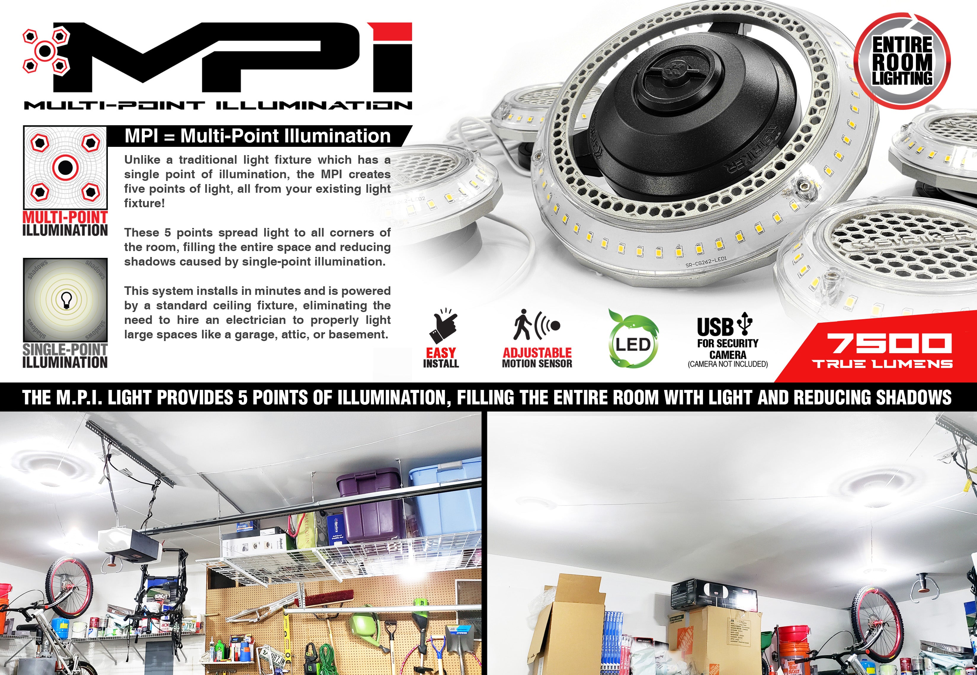 Mpi Multi Point Illumination Ceiling Light
