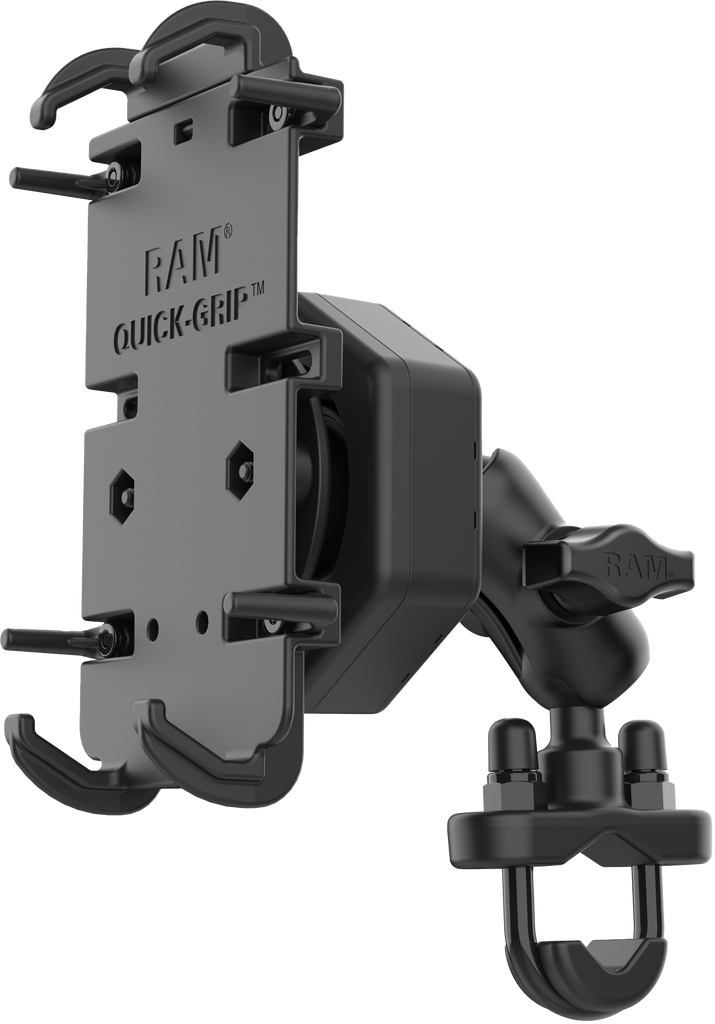 Quick Grip Xl Phone Mount Vibe Safe & U Bolt Base Short