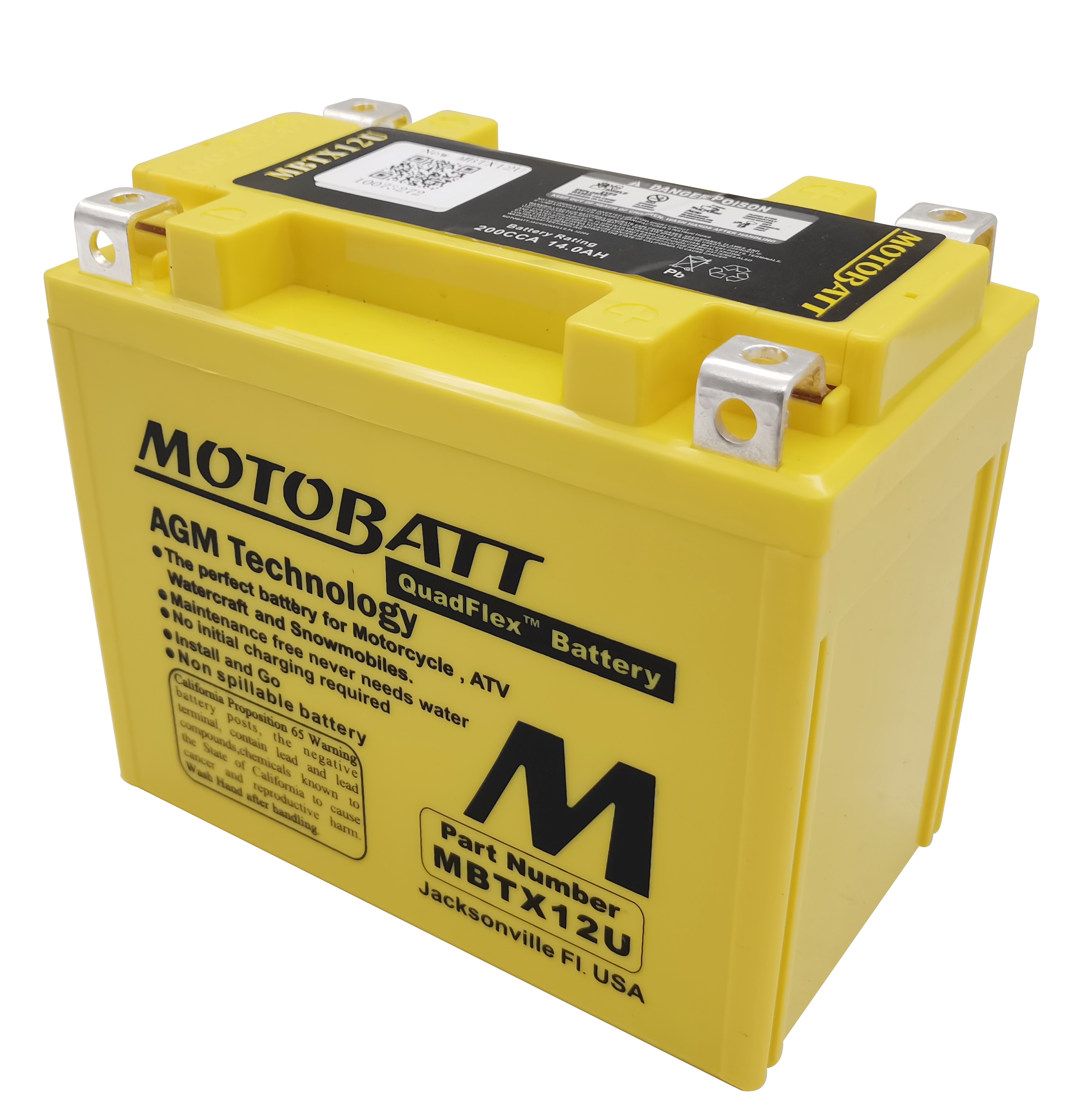 Battery Mbtx12u Sealed Factory Activated