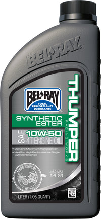 BEL-RAY Thumper Synthetic Ester 4T Engine Oil 10W-50 1L - Part Number 99550-B1LW