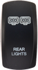 Dash Switch Rocker Face Rear Lights
