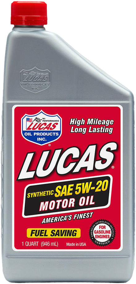 LUCAS 5W-20 Synthetic Motor Oil - Part Number 10082