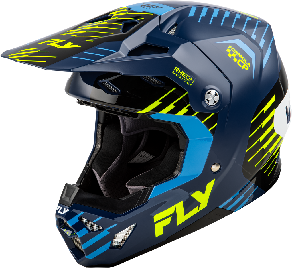 Youth Formula Cp Slice Helmet Navy/Hi Vis/White Yl