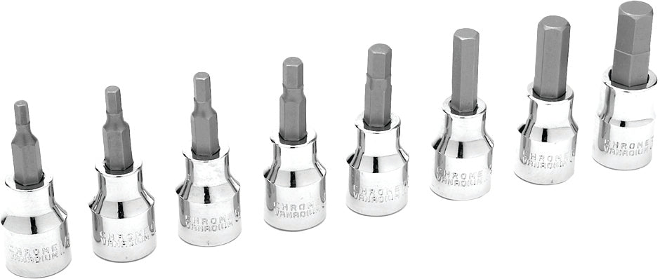 8 Pc 3/8" Sae Hex Bit Set