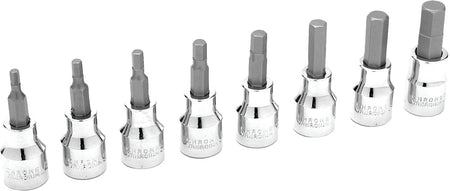 8 Pc 3/8" Sae Hex Bit Set