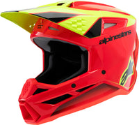 Sm3 Youth Fray Helmet Rd/Ylw Fluo/Blk Yl