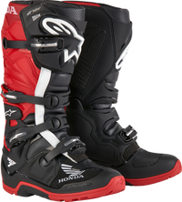 Honda Tech 7 Enduro Drystar Black/Bright Red Sz 7