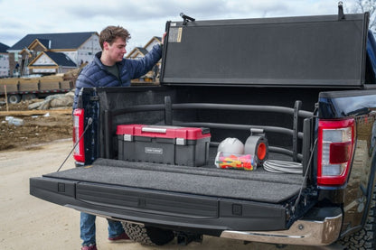 AMP Research 04-22 Ford F-150 Bedxtender HD Sport - Black (Optional No-Drill Brkt 74602-01A)