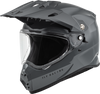 Trekker Solid Helmet Grey Lg