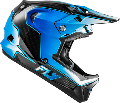Werx R Flow Carbon Helmet Black Carbon/Blue/White Xs