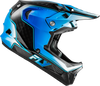 Werx R Flow Carbon Helmet Black Carbon/Blue/White Lg