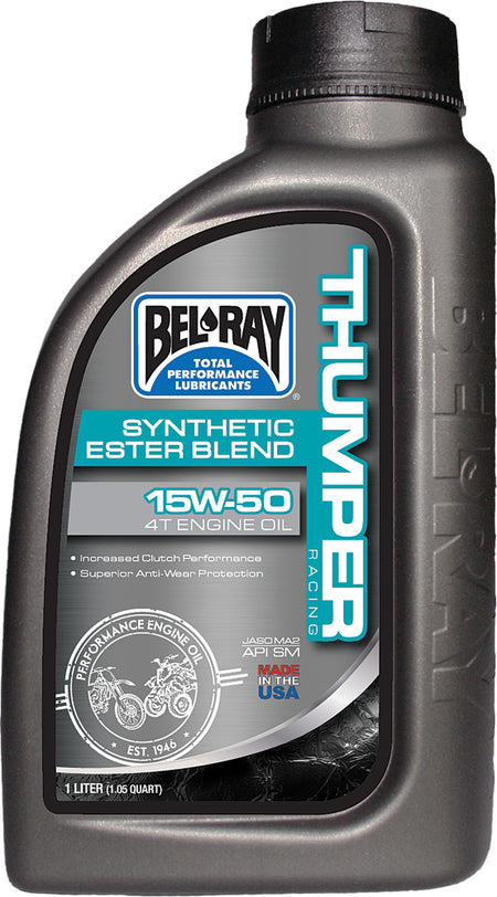 BEL-RAY Thumper Synthetic Ester Blend 4T Engine Oil 15W-50 - 1L