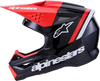 Sm3 Radium Helmet Blk/Red Fluo/White Glossy 2x