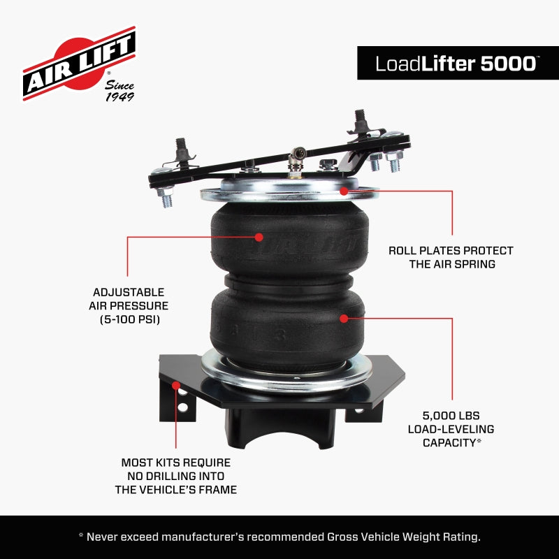 Air Lift 17-24 Ford F-350 Cab & Chassis 2WD/4WD Loadlifter 5000 Air Spring Kit