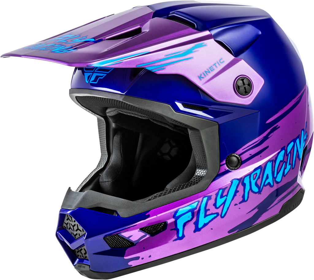 Youth Kinetic Surge Helmet Pink/Purple/Teal Ym