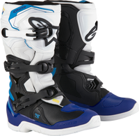 Tech 3s Youth Boots Wht/Blk/Enamel Blue Sz 7