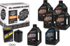 V Twin Oil Change Kit Mineral Evo Black Filer
