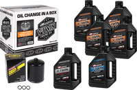 V Twin Oil Change Kit Mineral Evo Black Filer