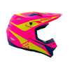 Answer 26 AR1 Mototown Helmet Matte Pink/Hyper Acid/Dark Blue Youth - Medium