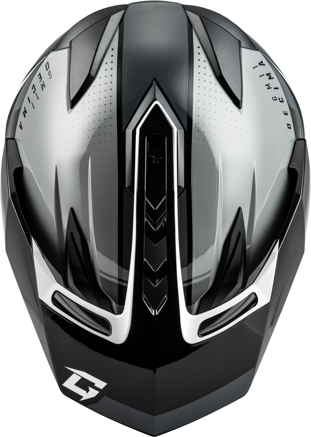 Gm 11 Decima Helmet Black/Grey/White Sm