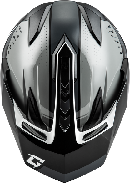 Gm 11 Decima Helmet Black/Grey/White Sm