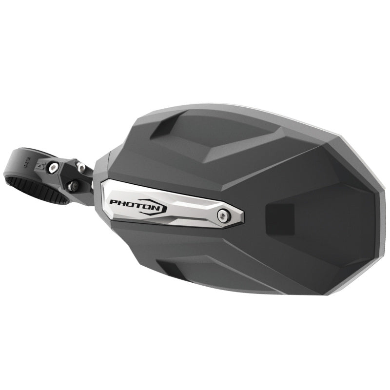 Seizmik 01+ A Cat/ Hon/JD/ Kaw/ Pol/ Suz/ Yam Photon Sideview Mirror 1.75 in.w/Cast Alum Body/Bezel