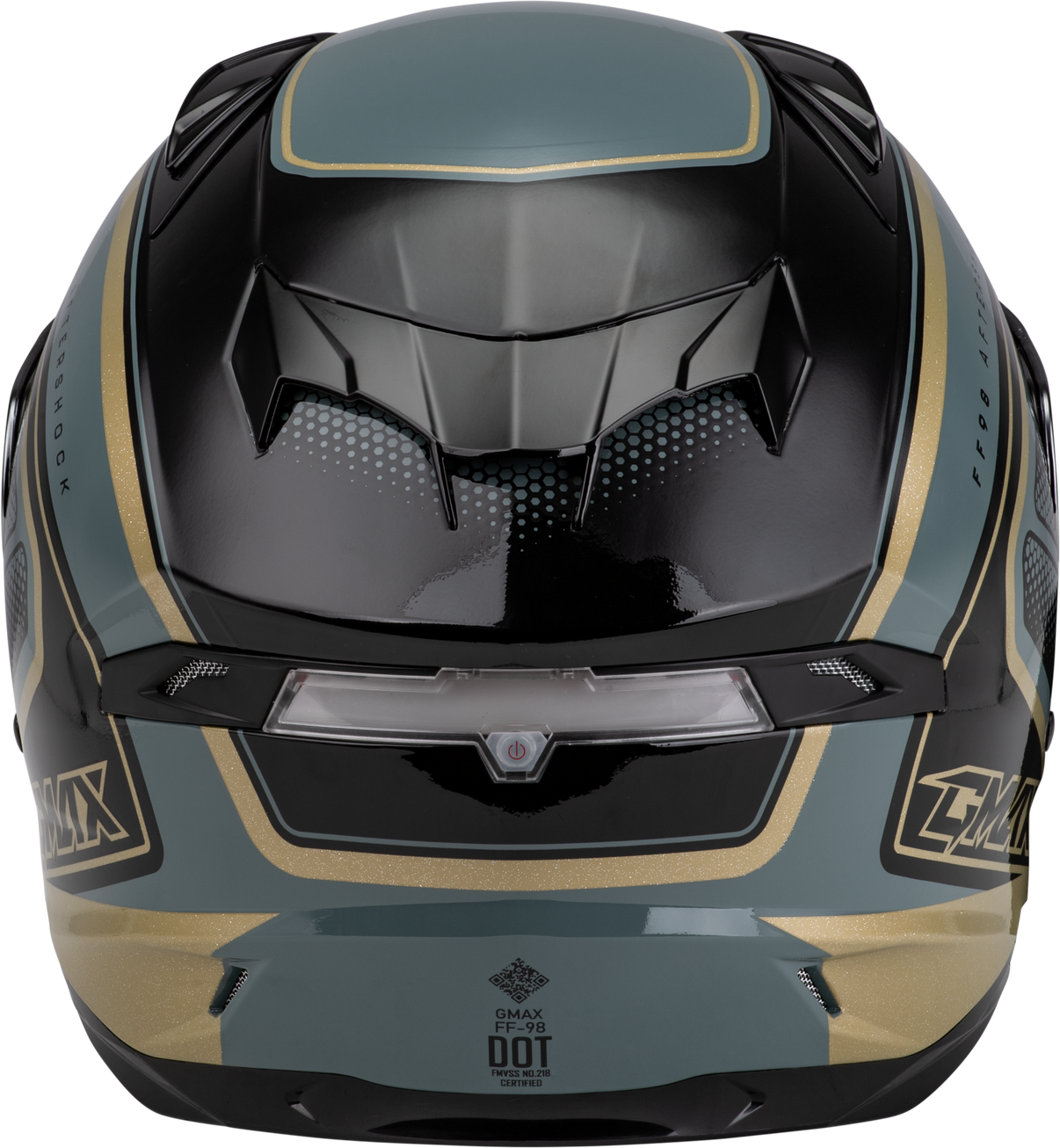 Ff 98 Aftershock Helmet Grey/Metallic Gold 3x