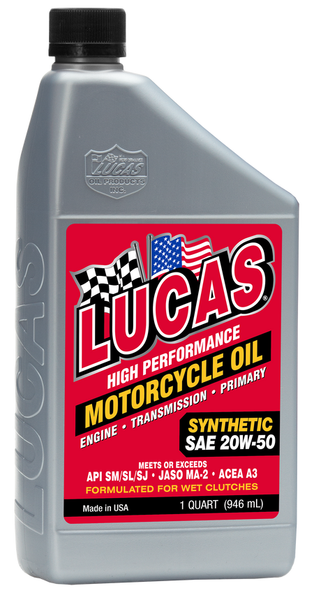 LUCAS Synthetic High Performance Oil 20W-50 - Part Number 10702