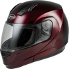 Md 04 Modular Helmet Wine Red Xl