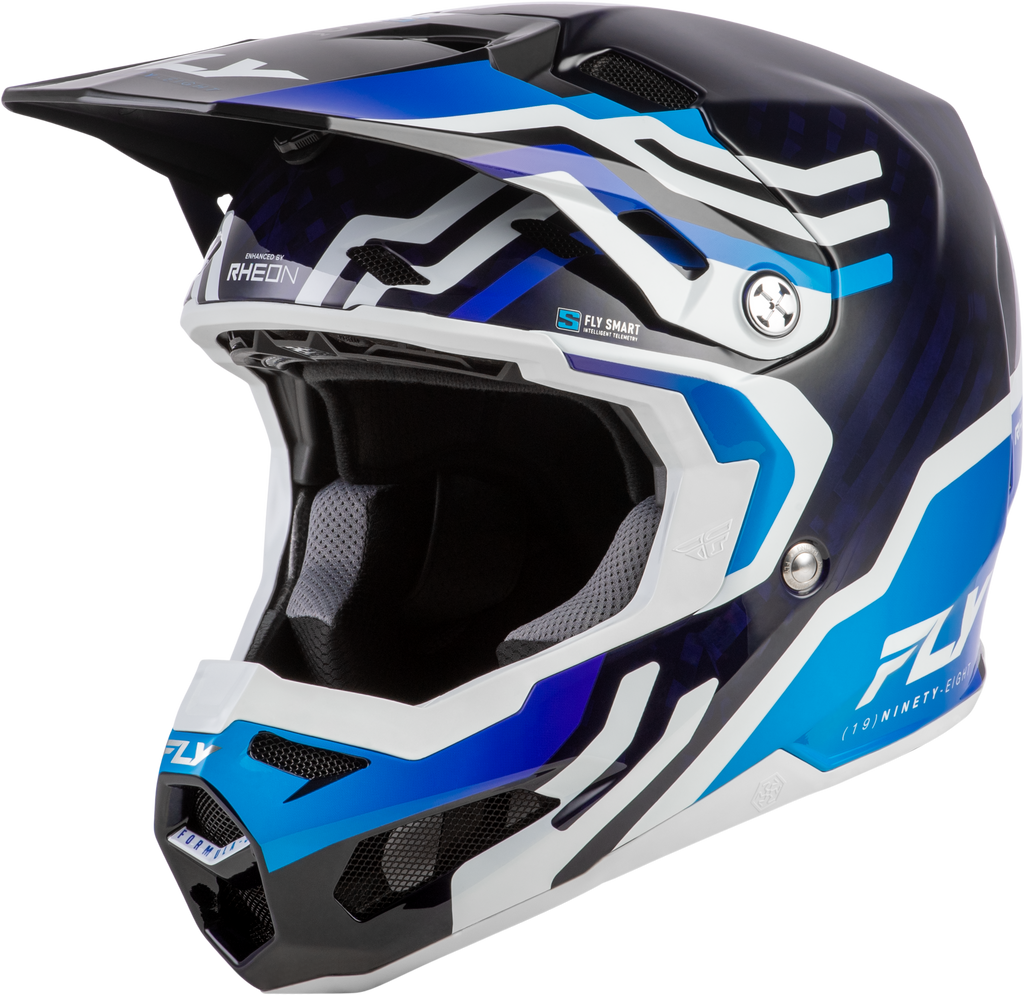 Formula S Carbon Byte Helmet Blue Carbon/Blue/White Xl