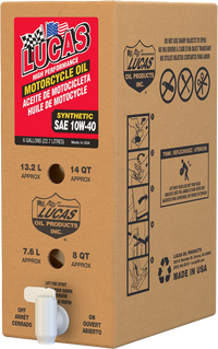 LUCAS Synthetic High Performance Oil 10W40 6 Gal Bib - Part Number 18040