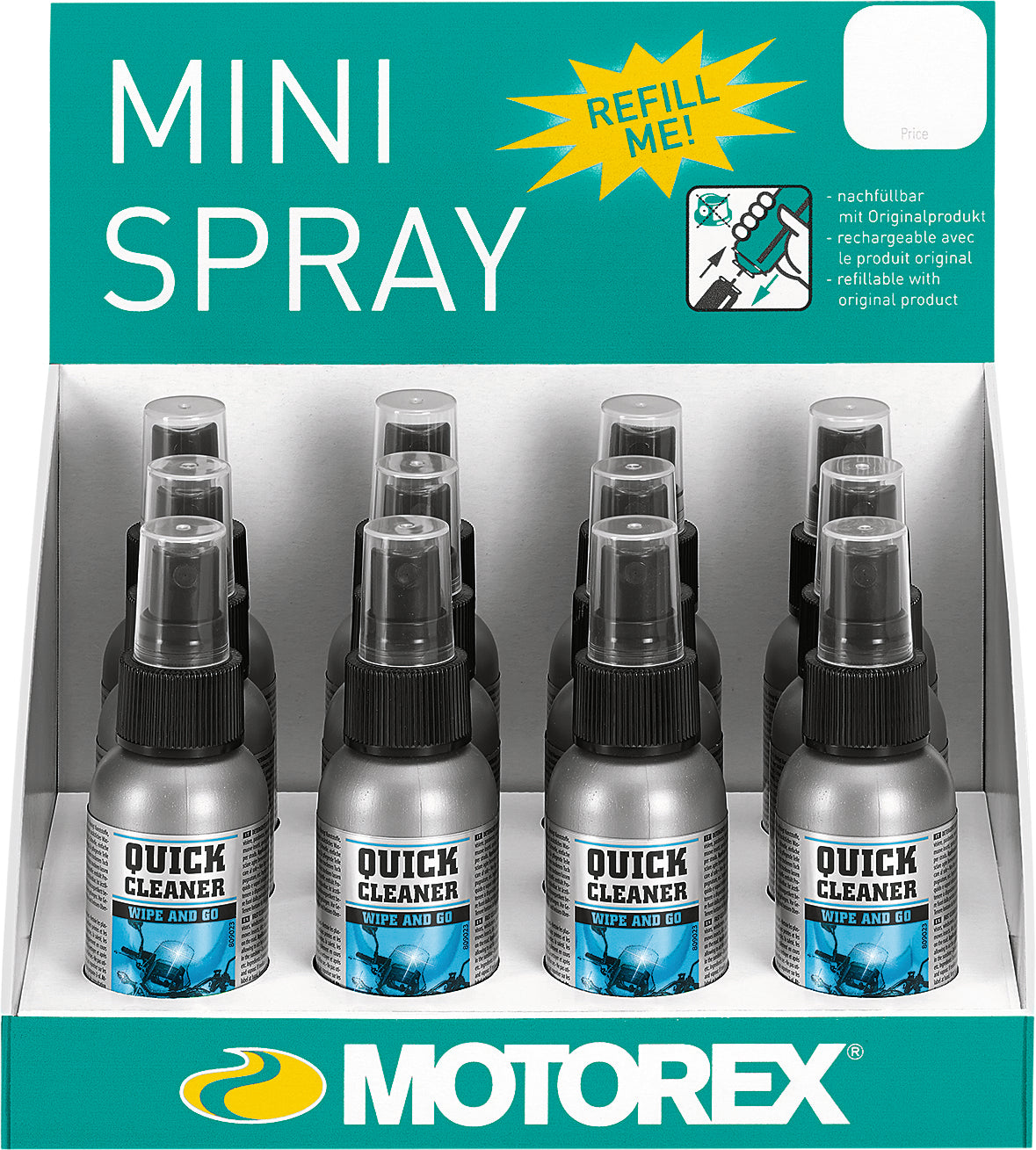 Quick Clean Display 60ml 12 Bottles Per Display