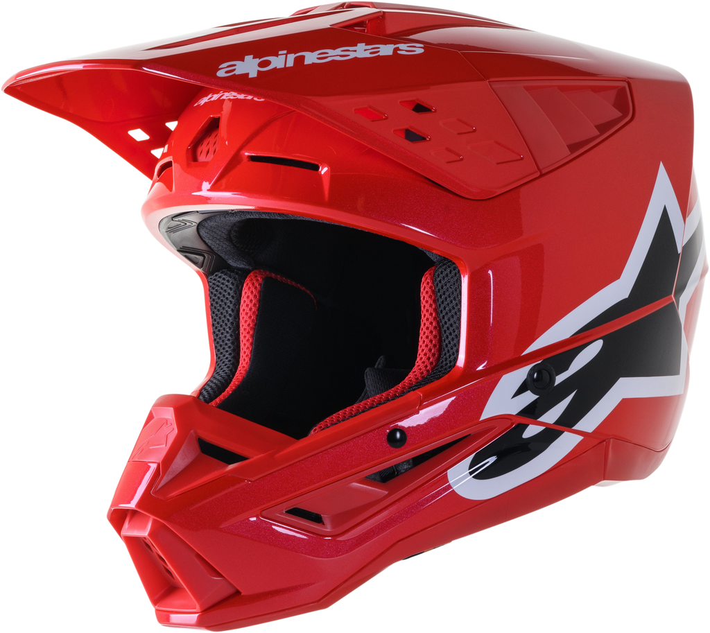 S M5 Corp Helmet Bright Red Glossy 2x