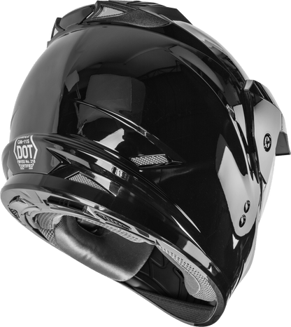 Gm 11 Dual Sport Helmet Black  Lg
