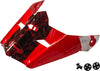 Visor W/Screws Dominant Mx 46 Red/Black/White Md 2x