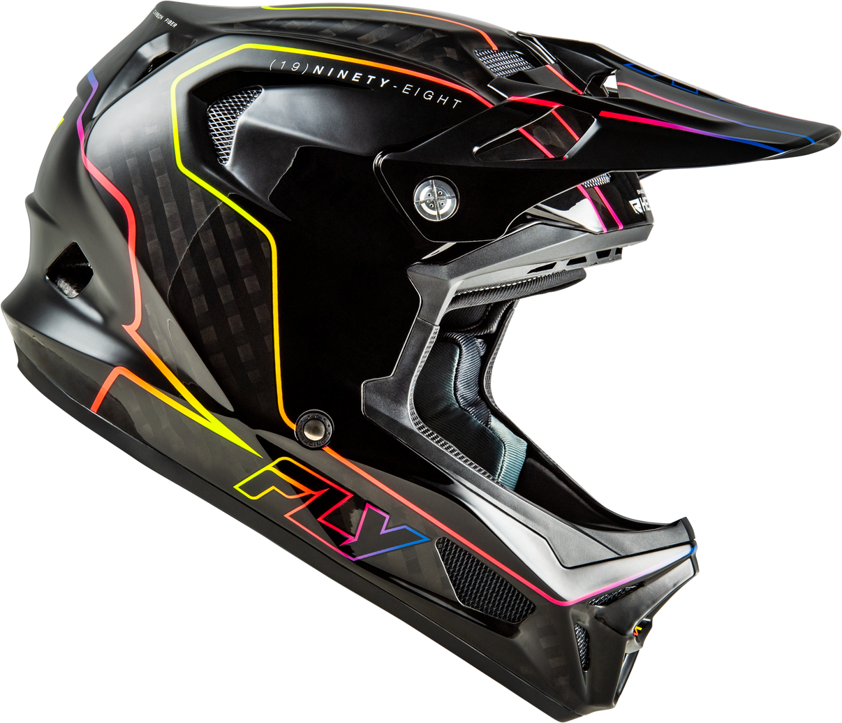 Werx R Flow Carbon Helmet Black Carbon/Black/Multi Lg