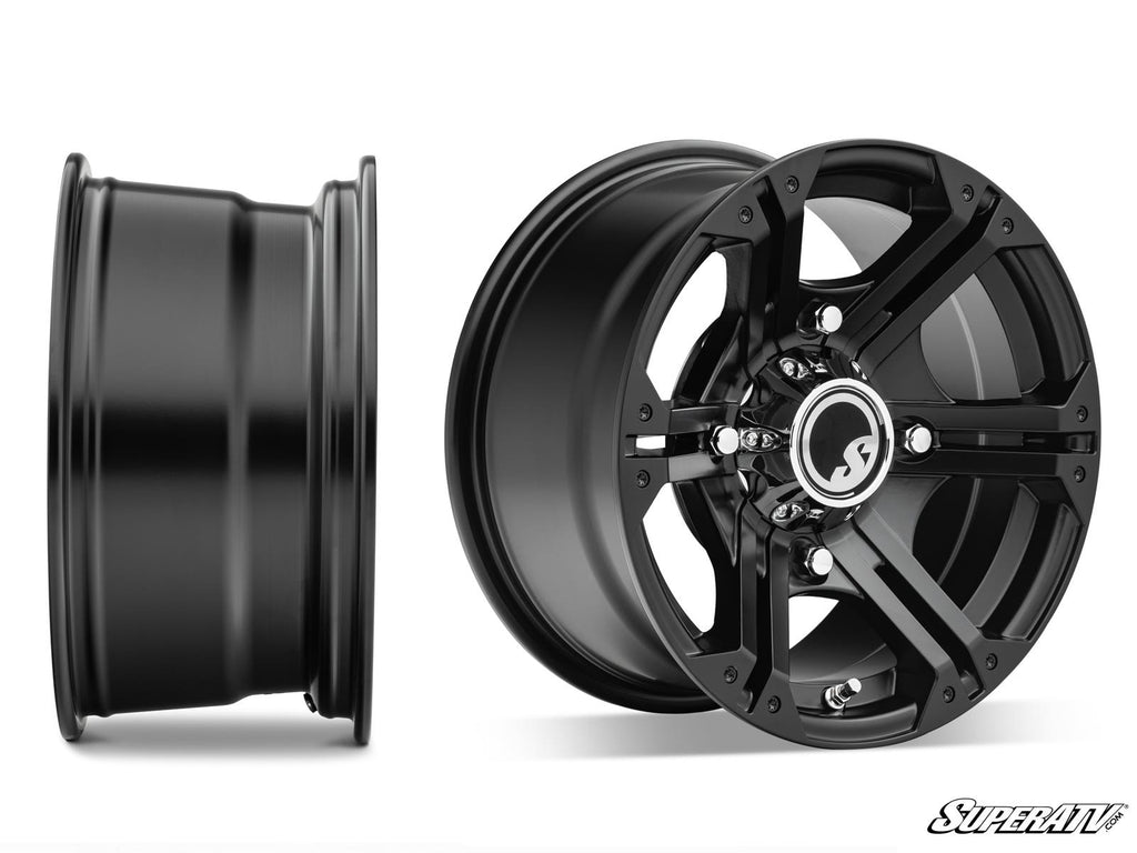 Standard XT Warrior Tires 32x10x14 on 14x7 Bandit H-Series Black Wheels 4/156 Pattern