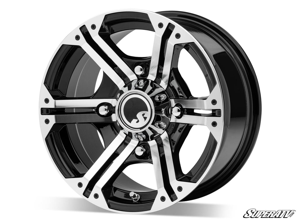 Standard XT Warrior Tires 30x10x14 on 14x7 Bandit H-Series Machined Finish Wheels 4/156 Pattern
