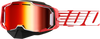 Armega Snowmobile Goggle Red W/ Red Mirror Lens