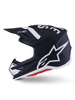 Sm7 Dasher Helmet Blk/Wht Matt Lg