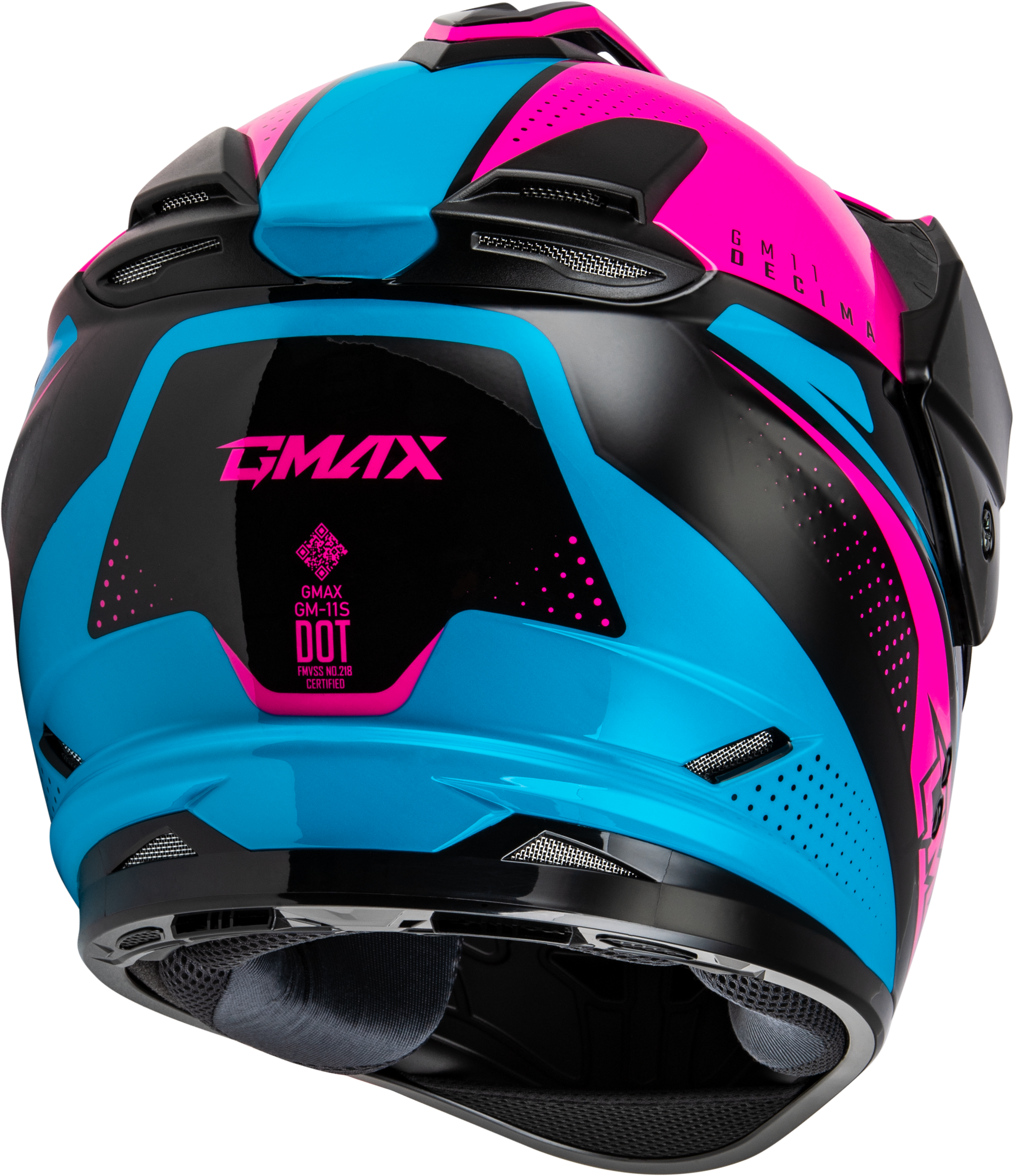Gm 11 Decima Helmet Black/Pink/Blue Sm