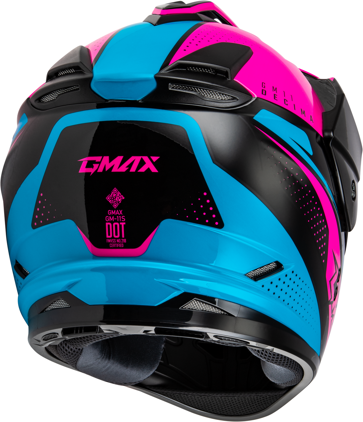 Gm 11 Decima Helmet Black/Pink/Blue Lg