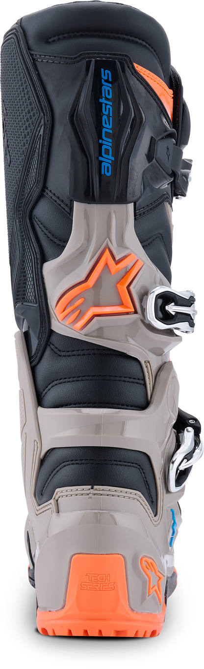Tech 7 Enduro Blk/Warm Gry/Orange Fluo 8