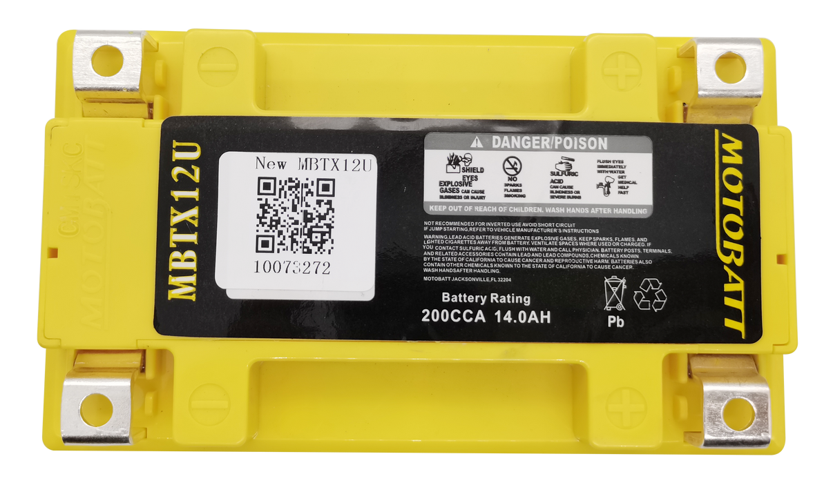 Battery Mbtx12u Sealed Factory Activated