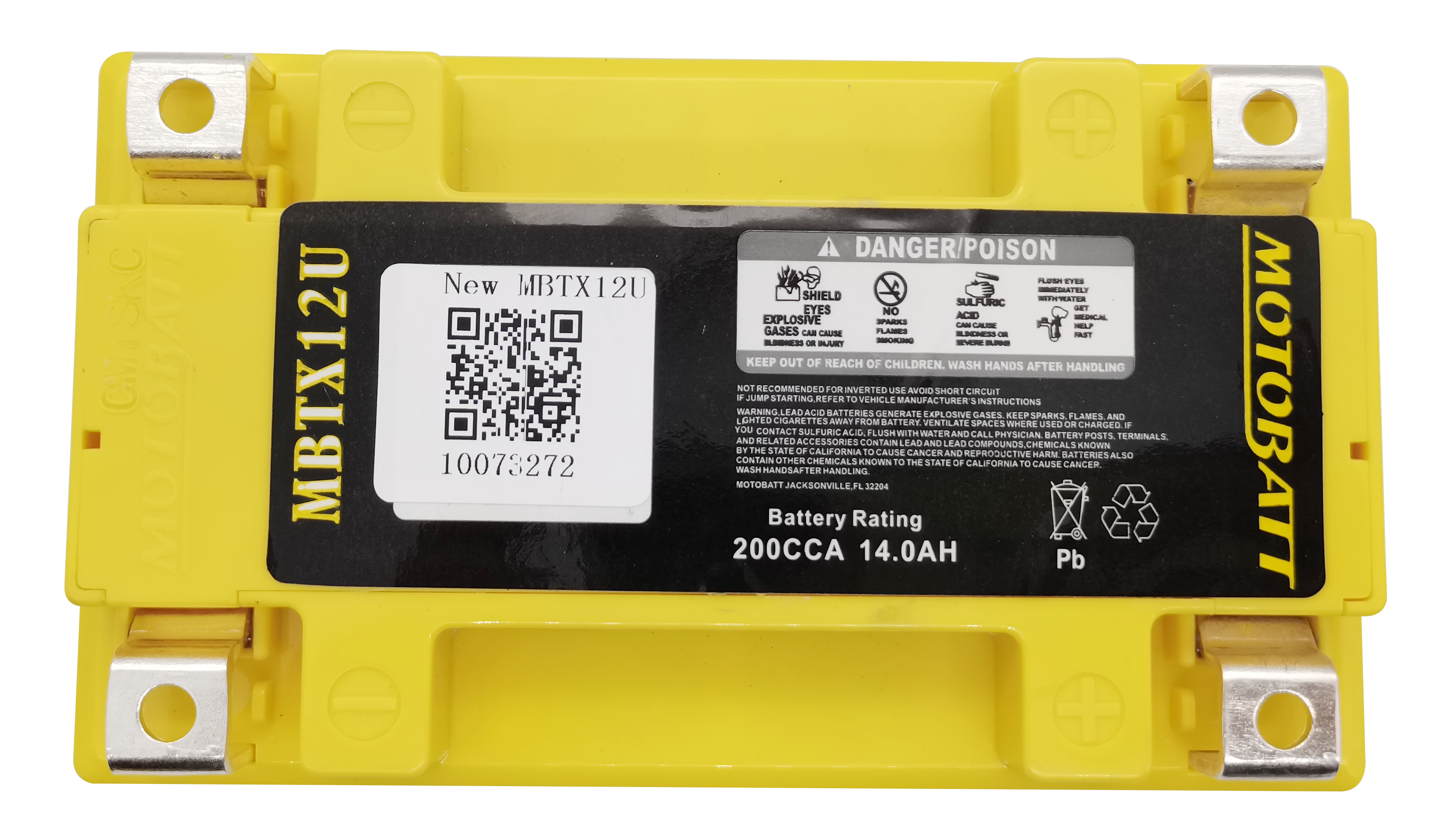 Battery Mbtx12u Sealed Factory Activated