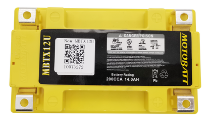 Battery Mbtx12u Sealed Factory Activated
